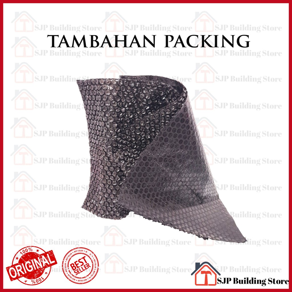 Packing tambahan bubble wrap dan kardus