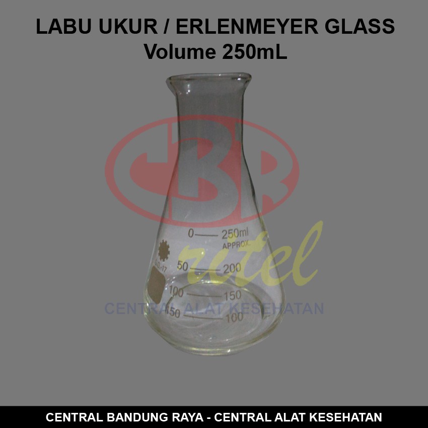 Gelas Labu Ukur / Erlenmeyer Glass Volume 250mL