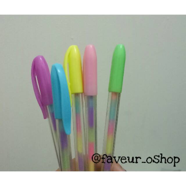 

Pulpen Tinta Warna Warni
