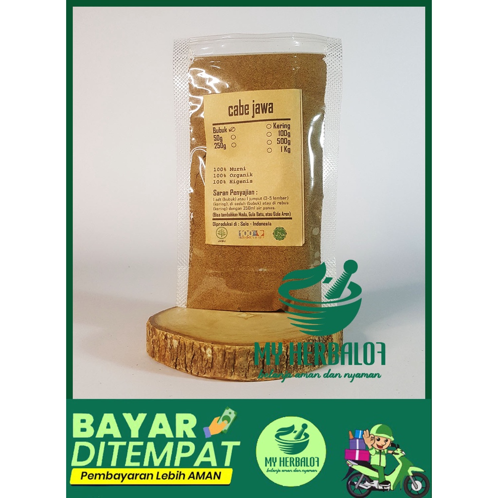 Obat Herbal Cabe Jawa Bubuk / Obat Demam Panas / Obat Kurang Darah Anemia / Obat Sakit Gigi Berluban