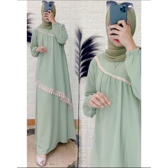 GAMIS MELAYU MALAYSIA JUMBO Original CERUTY BABYDOLL ARMANY polos |Fashion melayu jumbo dress jumbo