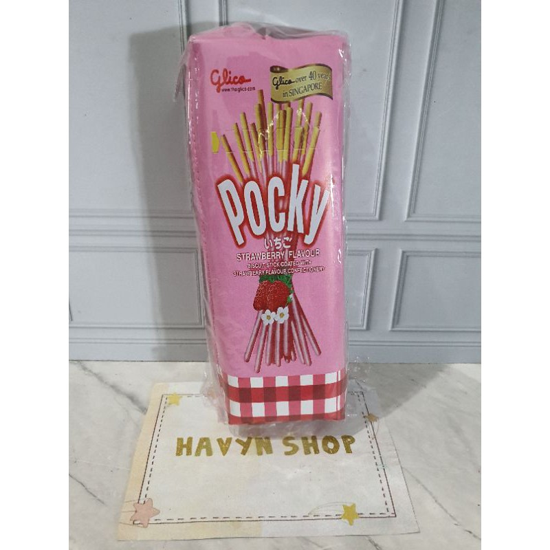 tempat pensil KAIN SNACK/pencil case bahan kain murah-Pocky kotak