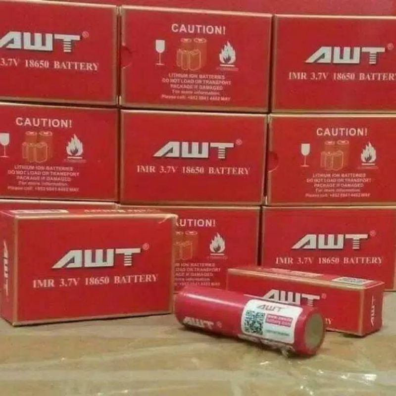 New elektronik kecil lainnya BATRAI AWT MERAH / AWT HITAM / AWT PELANGI (RAINBOW ) / BATTRY AWT 18650