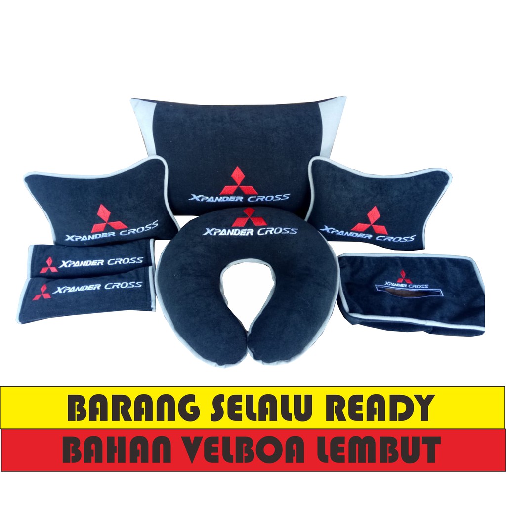 BANTAL MOBIL SET XPANDER CROSS HEADREST MOBIL AKSESORIS INTERIOR