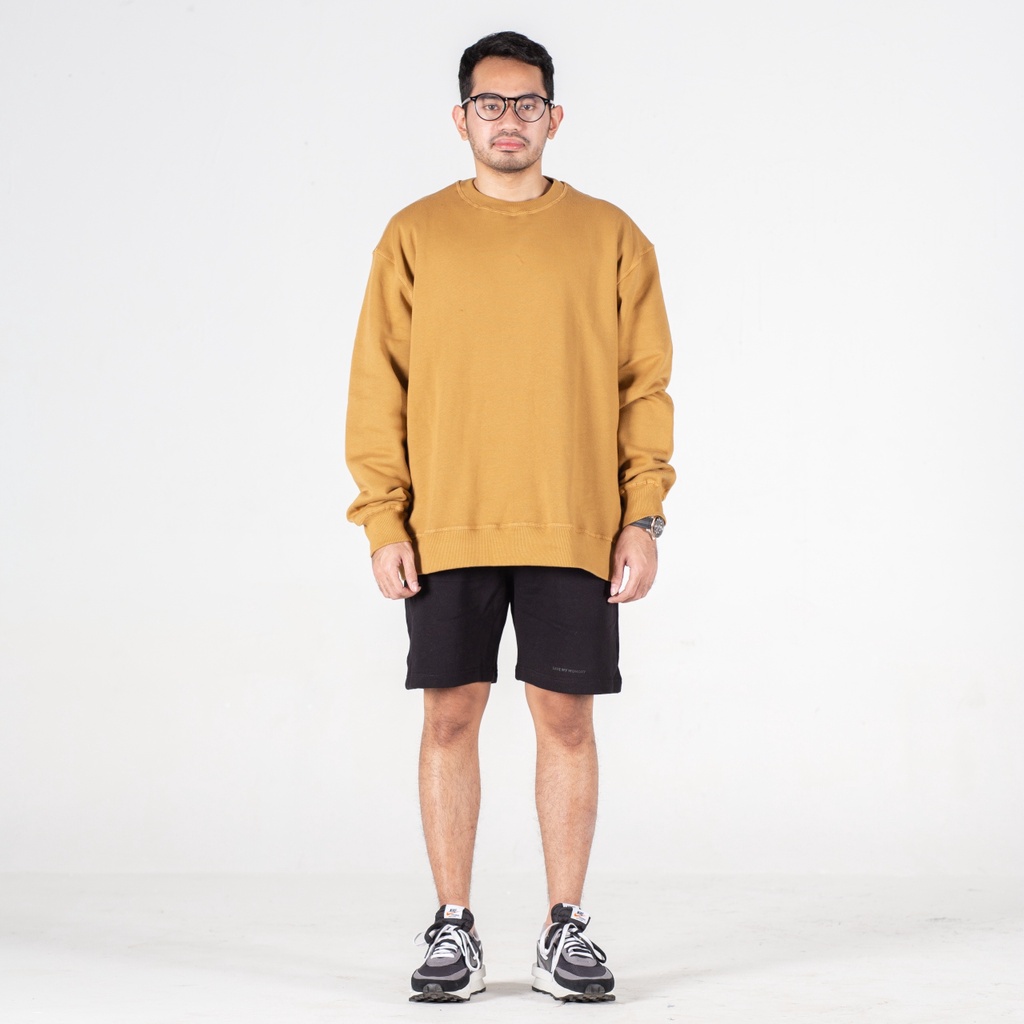 SMM Oversized Heavyweight Crewneck in Camel