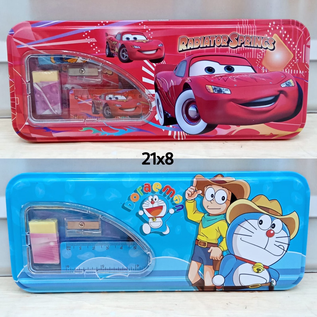 

YASMITESTUFF | TEMPAT PENSIL KALENG SET DORAEMON RADIATOR SPRINGS | TEMPAT PENSIL ANAK SEKOLAH