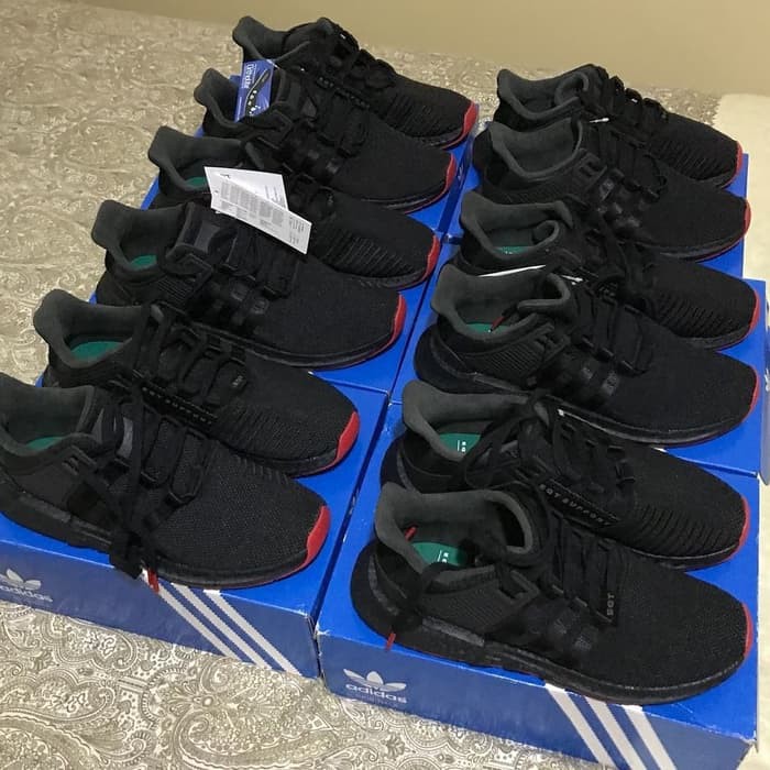 SALE Adidas EQT 93-17 Boost 100% Red Carpet, Triple Black original