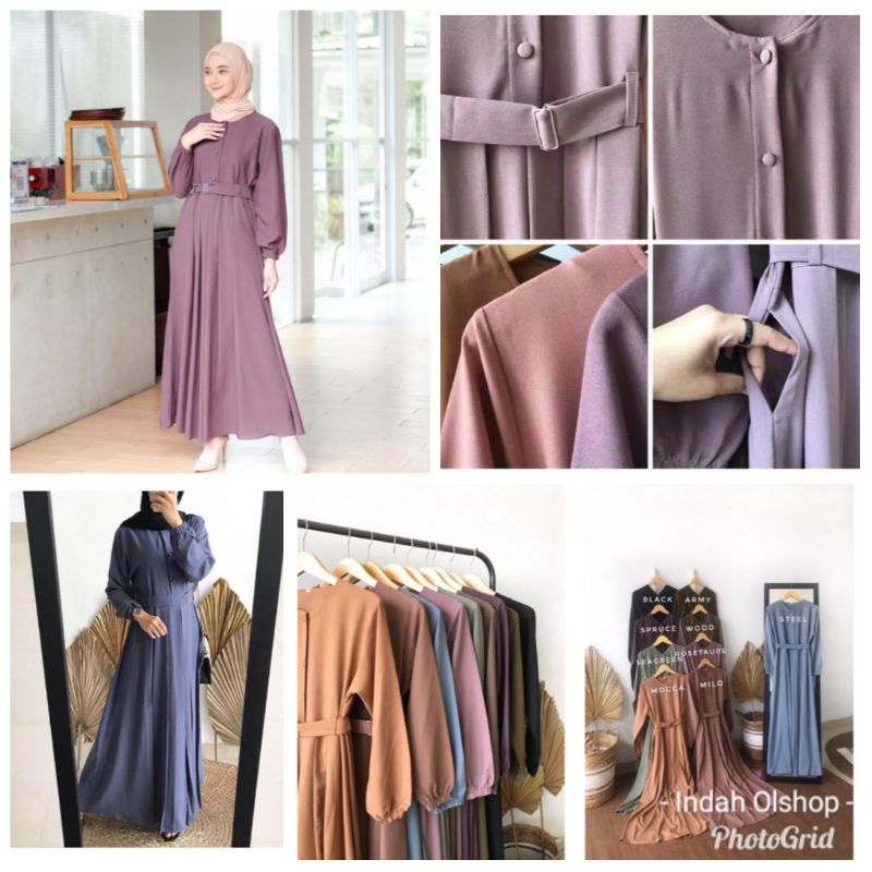 Aula Dress gamis maxi dress & Abgiel dress gamis maxi