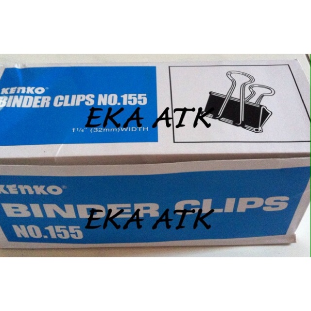 

Binder Clips Kenko 155 / Klip Jepitan Kertas Hitam