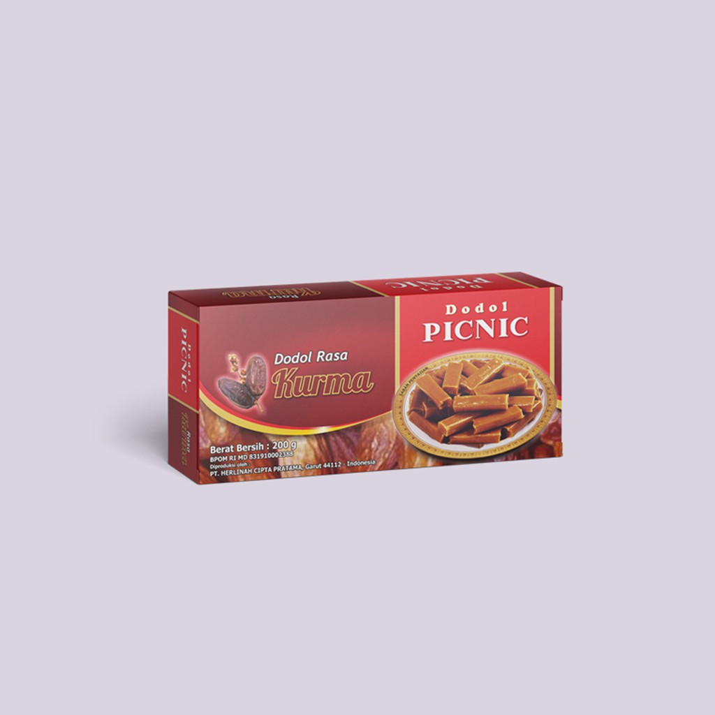 

Dodol Garut PICNIC Rasa Kurma 200Gr