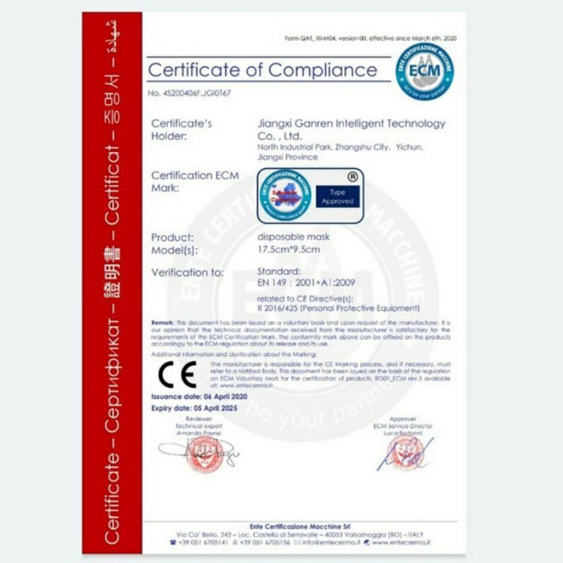 masker i- Care 3 ply bersertifikat terjaminn