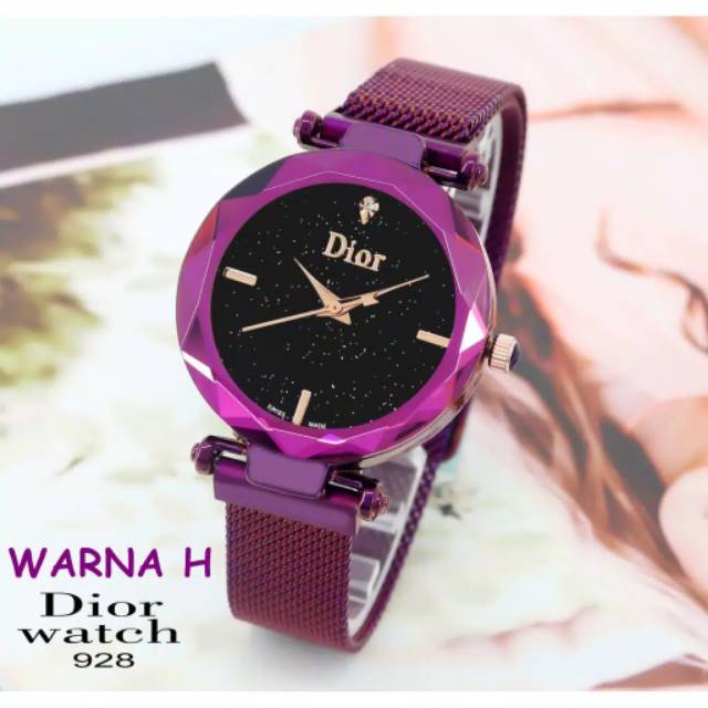 ( Dikirim Dari Jakarta ) Ready 2 Warna Jam Tangan Wanita Diyor Magnet Mata Satu D01