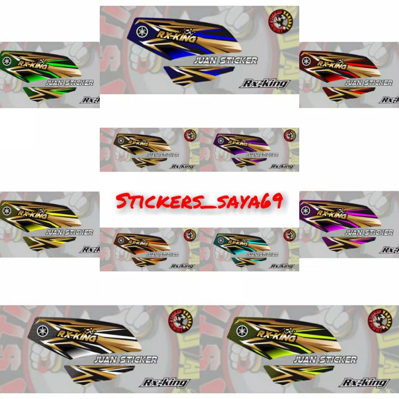 striping les stickers RX king variasi kombinasi gold