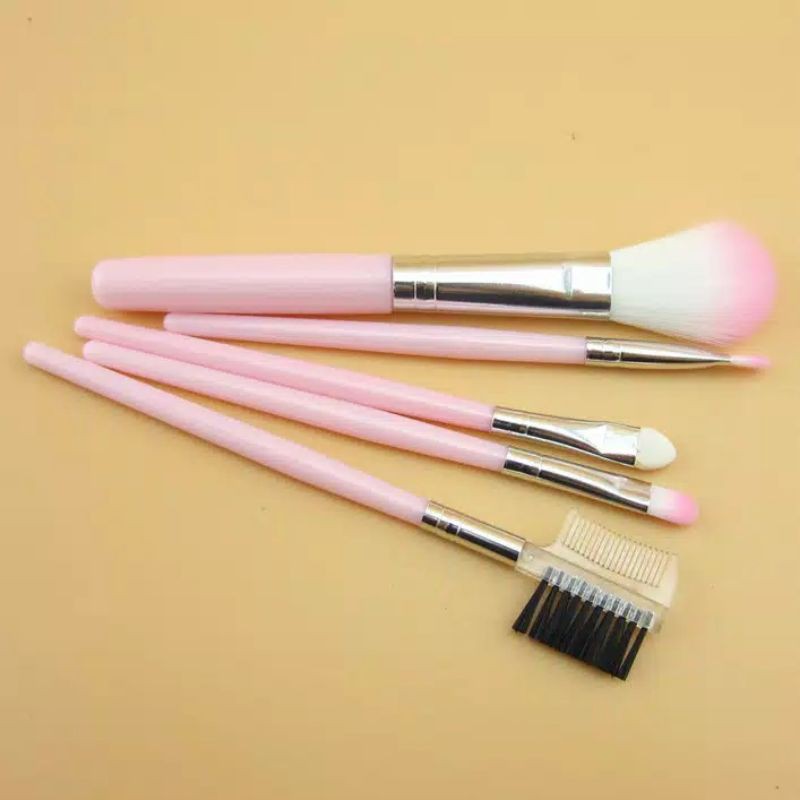 Alat Make Up Set 5 in 1 Packingan Tas / Make Up Tools / Brush / Kosmetik