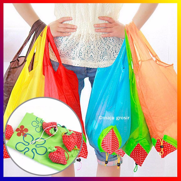 Tas Souvenir Lipat Stroberi / Strawberry (Cadangan-Belanja-Tambahan)