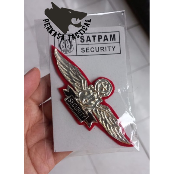 Atribut Security Putih - Wing Satpam