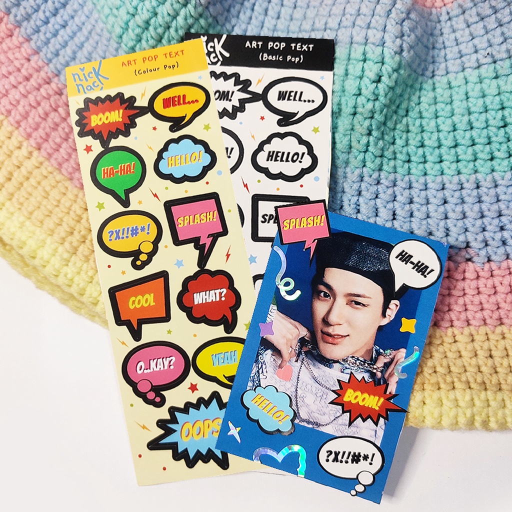 

Art Pop Text Deco Sticker (Kisscut)