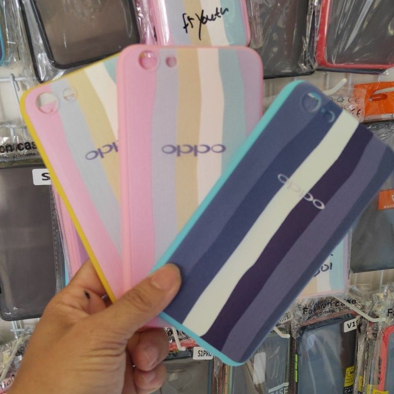 SOFTCASE RAINBOW CASE OPPO A74 A54 5G A37 A39 A57 A59 A15 A15S A53 A33 A52 A92 A12 A91