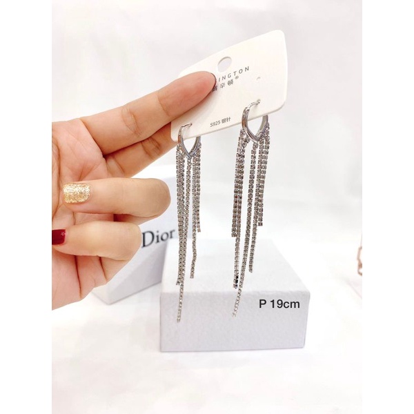 Anting Silver925 Perak Mata kilau Premium Quality Anti karat anti alergi Ans95