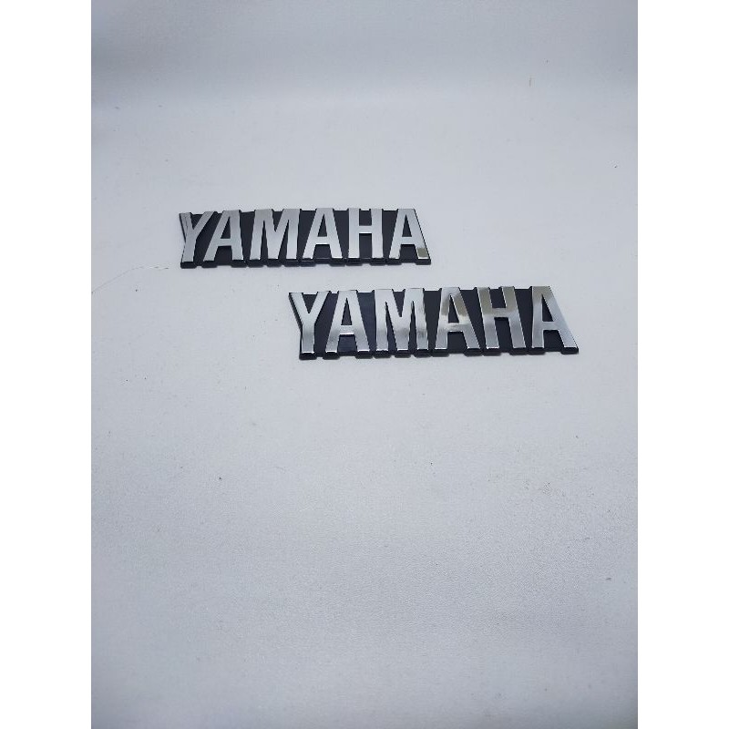 emblem yamaha rxking  CROME GOLD HARGA 2PCS  RXK RX KING LAMA RXS