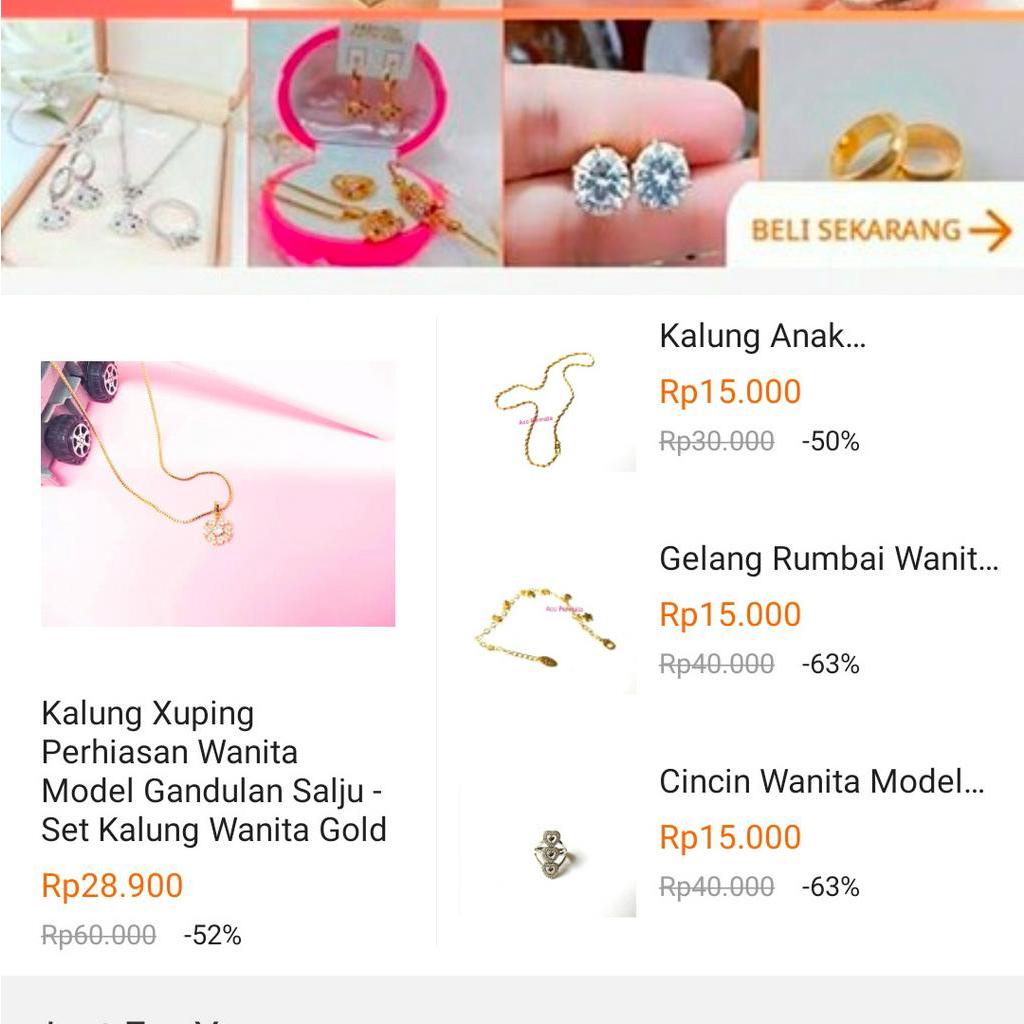 Gelang Keroncong Acc Permata isi 7
