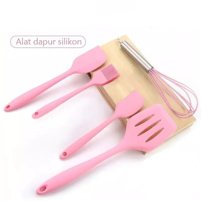 Peralatan Masak Sutil Spatula Silikon Set 5 Kitchen Utensils SUTIL