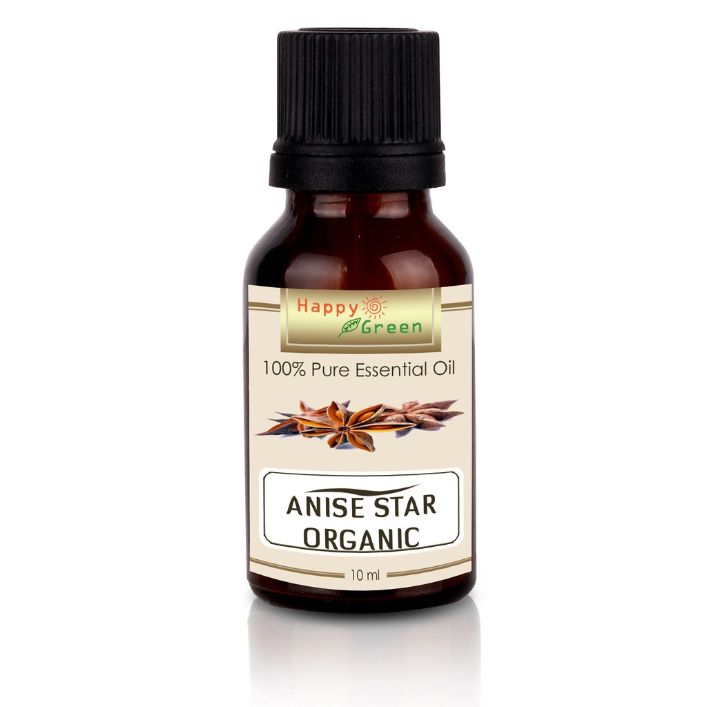 Happy Green ORGANIC Anise Star Essential Oil - Minyak Lawang Pekak