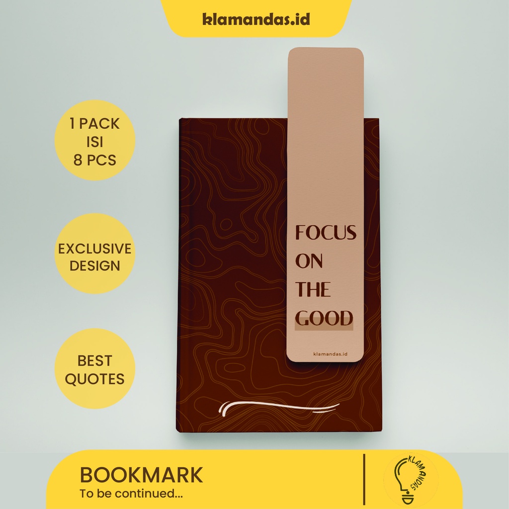

PEMBATAS BUKU / BOOKMARK ISI 8 PCS EXCLUSIVE EDITION KLAMANDAS.ID
