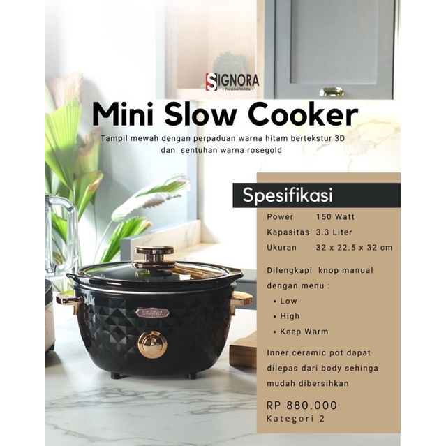 Mini Slow Cooker Signora