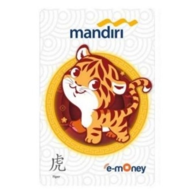 eMoney Mandiri Shio MACAN ( TIGER ) ORI /Like eTOLL Tapcash Flazz or Brizzi