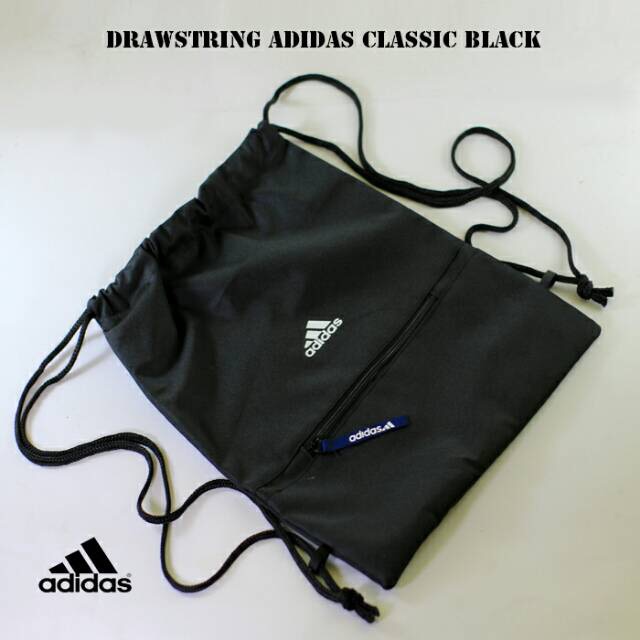 Drawstring Adidas . Tas Sepatu Futsal Adidas . Tas Serut Adidas