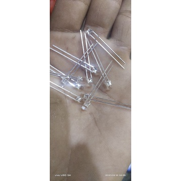 LED 3mm putih superrrr terang 3,3v