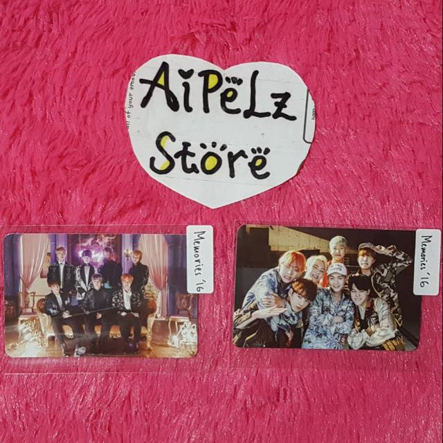 Bts Memories 16 Photocard Group Shopee Indonesia