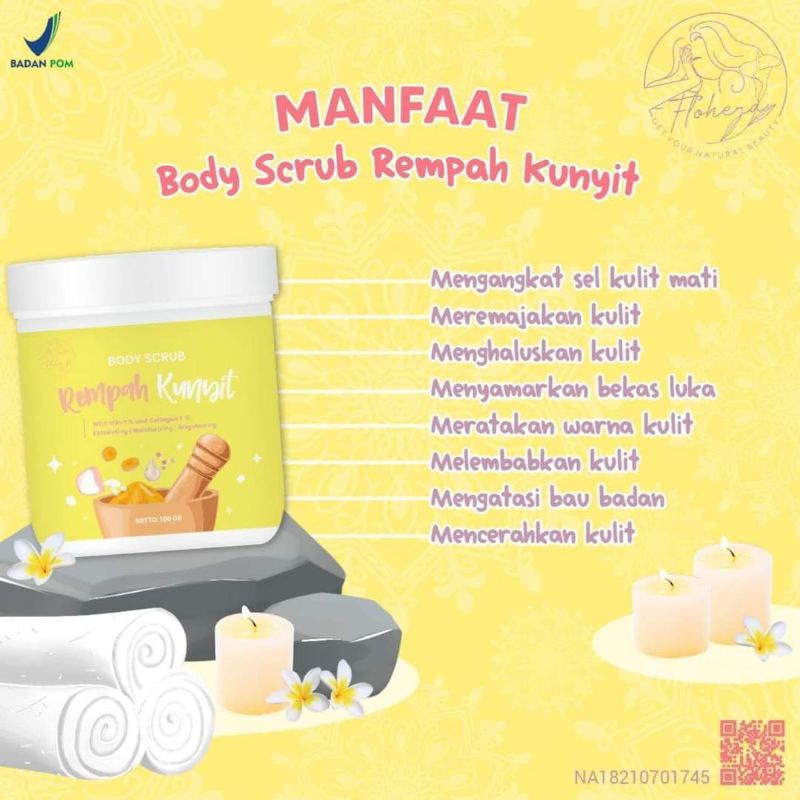Jual Body Scrub Rempah Kunyit ( FLOHERA) Shopee Indonesia