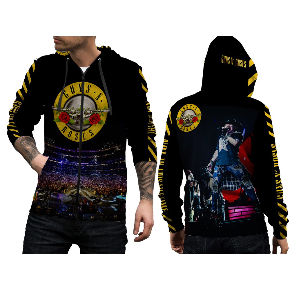 Jaket Pria Guns N Roses Fullprint / Hoodie Cowok Guns N Roses / Sweater Hoodie Guns N Roses Pria