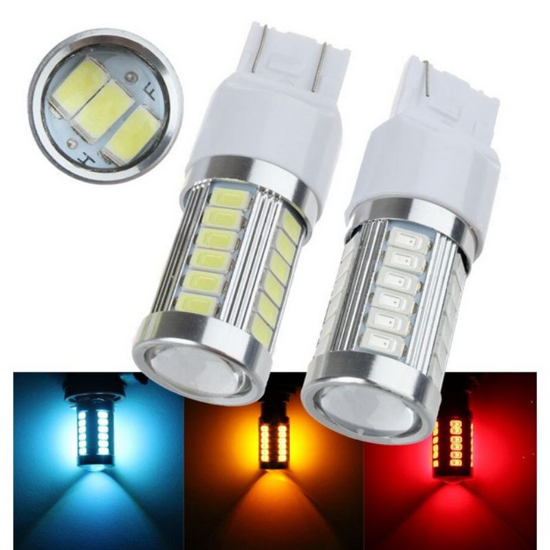 Lampu LED Sein Reting Sen T20 7440 LED Mata 33 SMD Super Bright Lampu Mobil