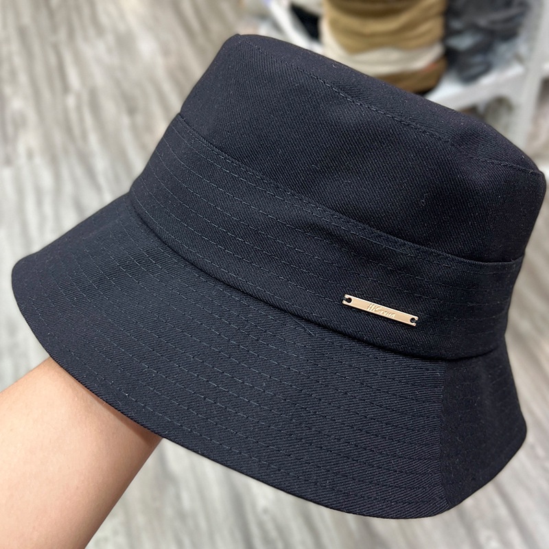 Topi Bucket / fisherman Gaya retro Korea Untuk Pria / Wanita