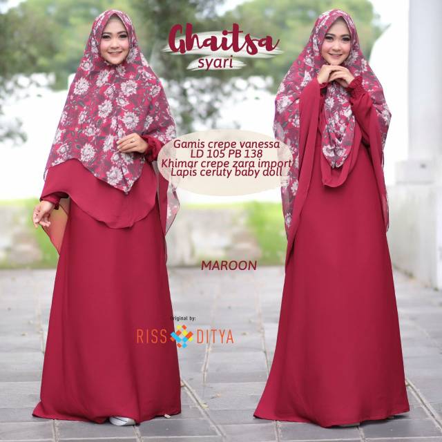 Ghaitsa Syari ori RSD hijab Rissaditya Solo