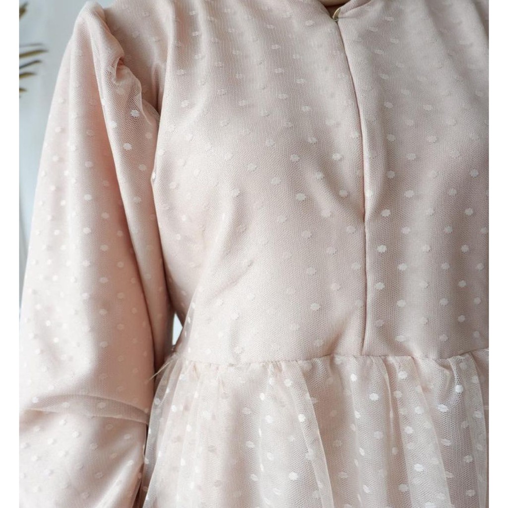 JULIA TULLE DRESS / DRESS PESTA / DRESS KONDANGAN / BAJU SERAGAMAN / BUSUI FRIENDLY