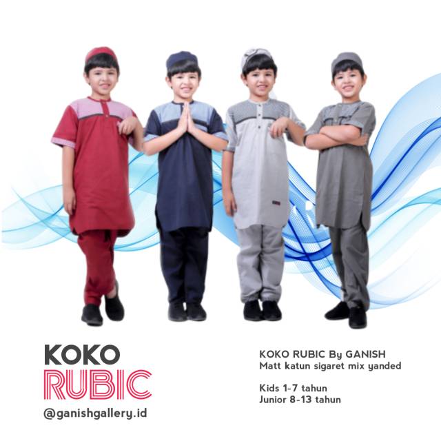 Koko rubic/setelan koko celana peci anak ori ganish gallery