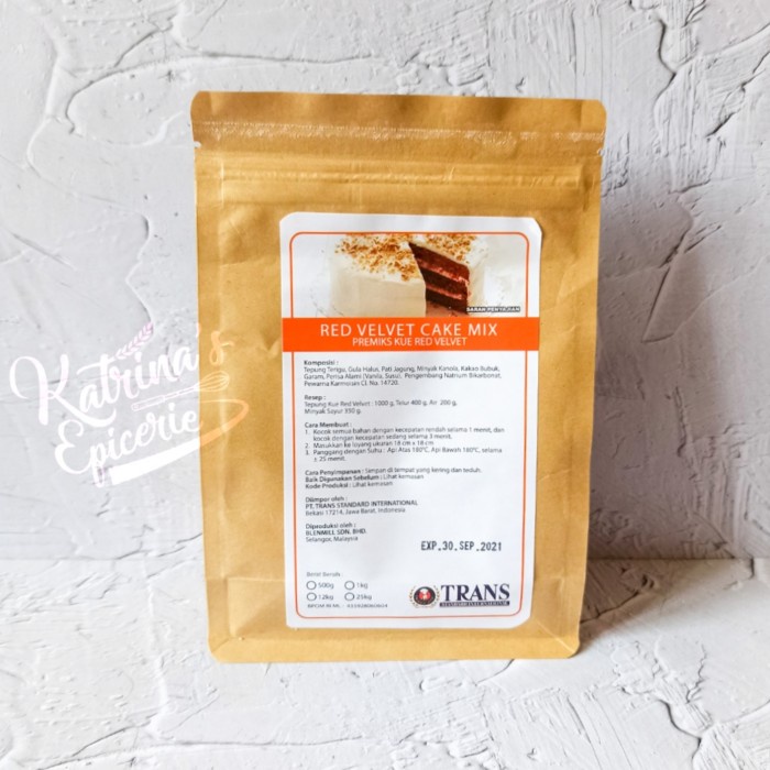 

MURAH Trans Red Velvet Cake Mix 500 Gram Tepung Premix Kue