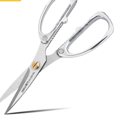 

Sudah READY.. Deli Heavy Duty Scissor / Gunting Kain Kardus Kerja Industri Stainless Steel Sangat Tajam DL358185
