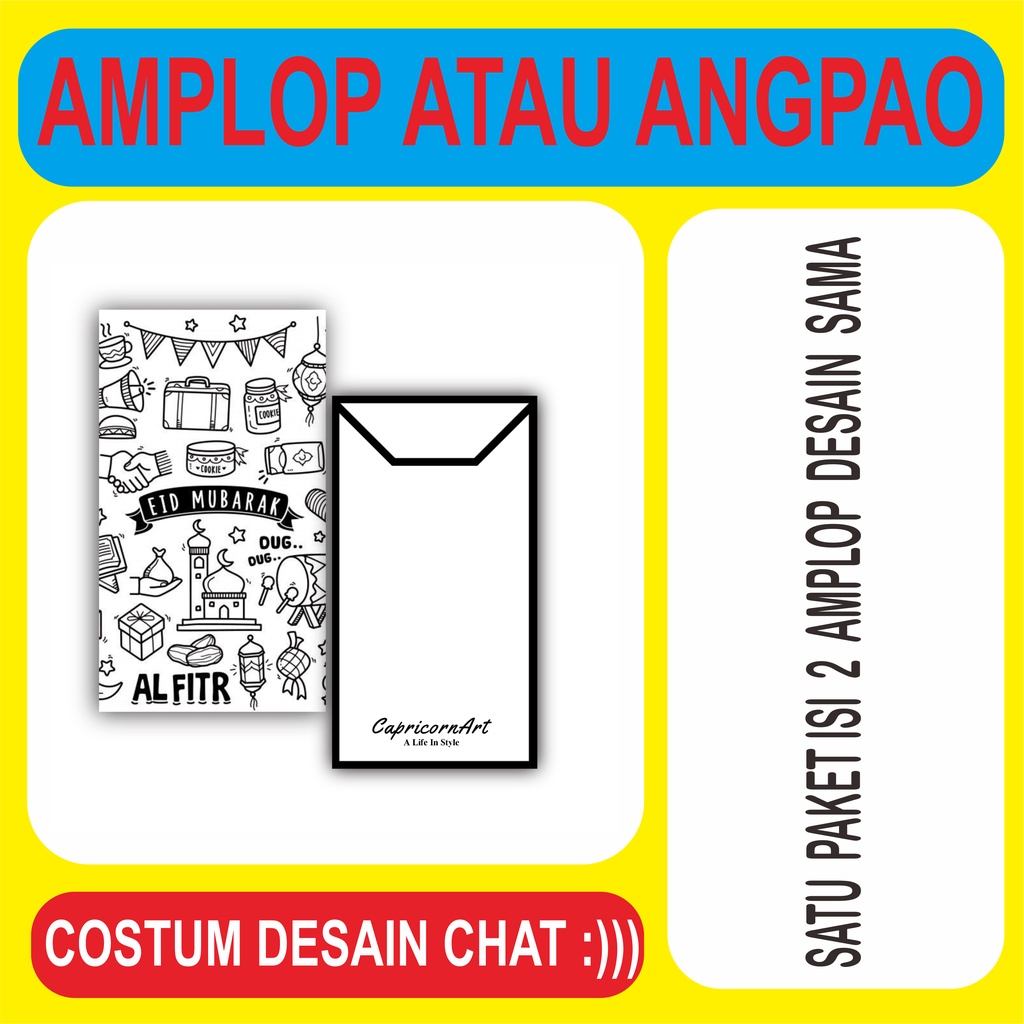 

Amplop Lebaran Idul Fitri Unik Dan Lucu Murah Isi 2 Amplop