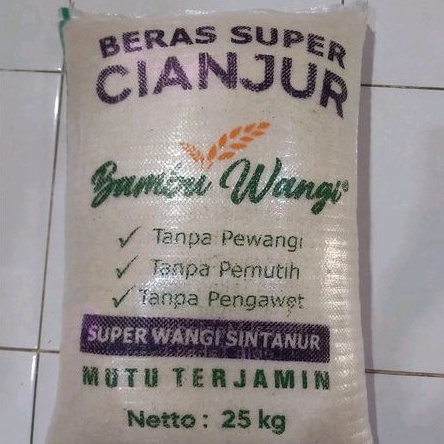 

Beras Pandan Wangi Murah - Merk Bambu Wangi 50 KG (KHUSUS INSTAN KURIR JABODETABEK)