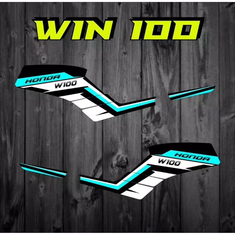 striping stiker Honda win 100/striping stiker variasi list Honda win 100
