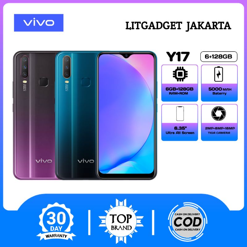 hp vivo Y17 ram 6 128GB 6.35inch Y20s 8ram 256gb Smartphone 4G LET Dual SIM 20MP+13MP Smartphone