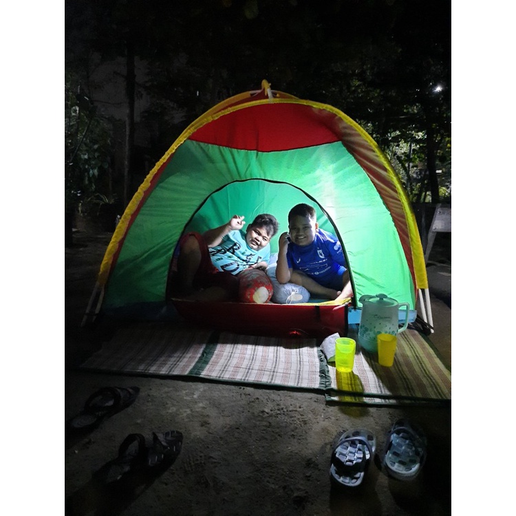 Tenda Anak Karakter Tayo Ukuran 120 x 120 cm - Tenda Anak Camping - Tenda Anak Murah Parasut