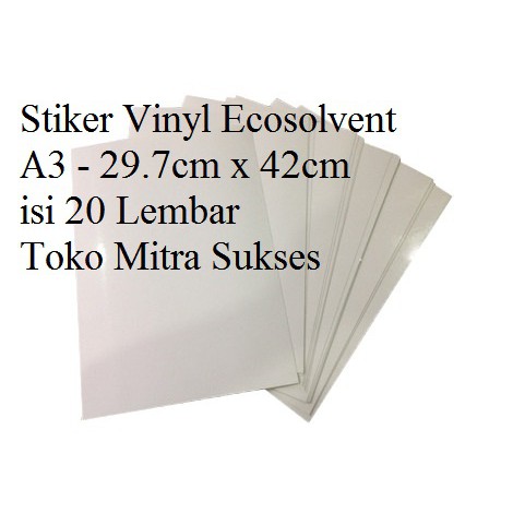 

Stiker Vinyl Ecosolvent A3