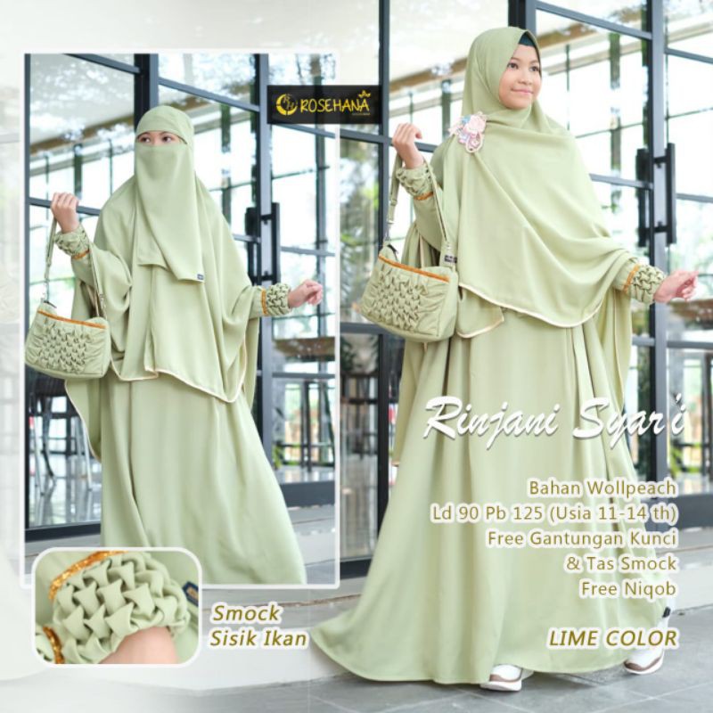 Rinjani set gamis anak tanggung gamis remaja