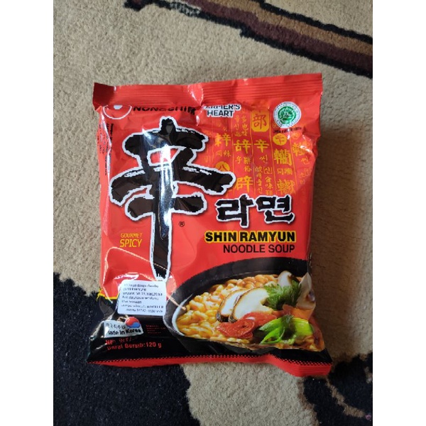 NONGSHIM shin Ramyun / neoguri udon/ kimchi  Mie Ramen 120gr